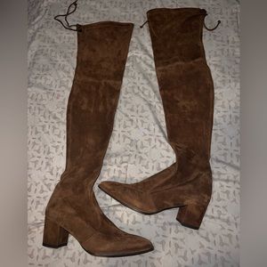 Stuart Weitzman, over the knee boots.